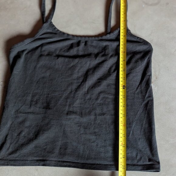 Everlane The Supima® Form Spaghetti Strap Cami | M / Black - Picture 16 of 16